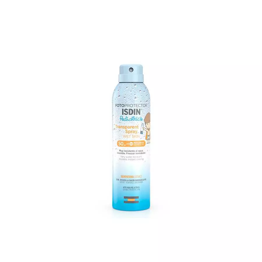 Isdin Fotoprotector Transparent Spray Wet Skin Pediatrics Spf50, 250ML