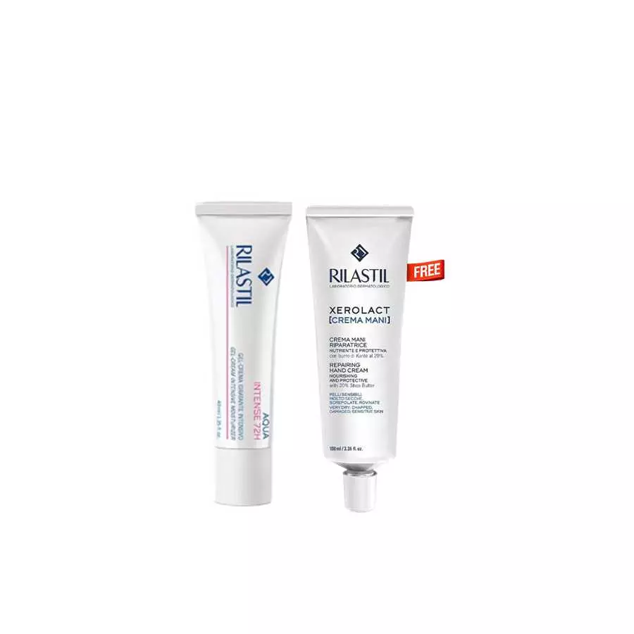 Rilastil Aqua Intense 72H + Hand Cream Free Offer