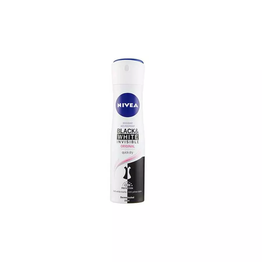 Nivea Women Black And White Invisible Spray Deodorant 150Ml