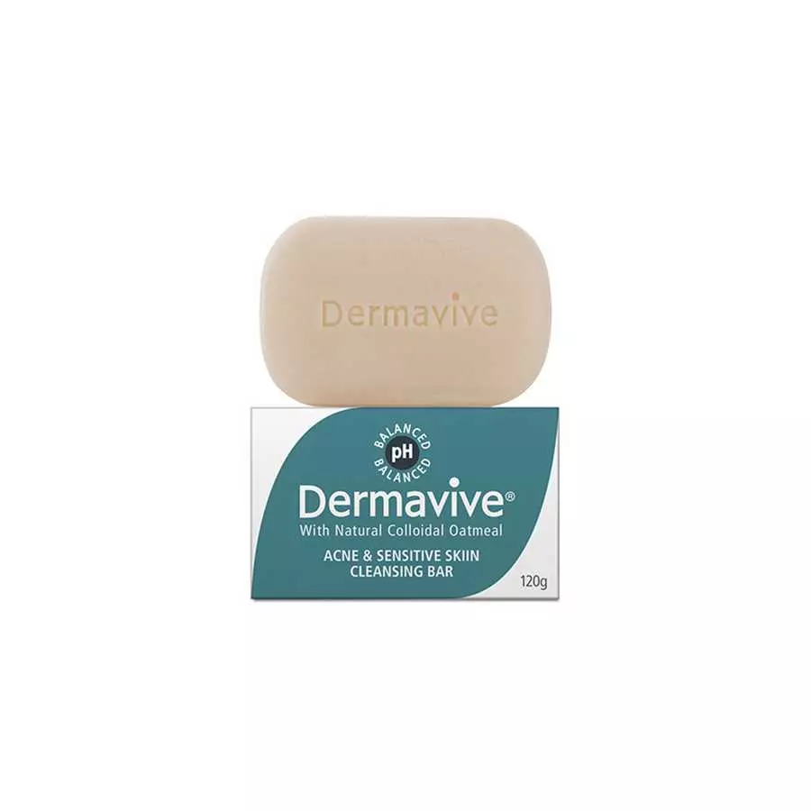 Dermavive Acne Sensitive Skin Cleansing Bar 120 Gram