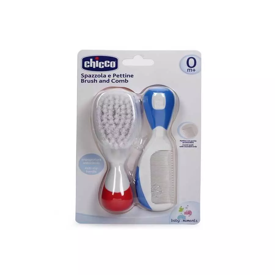 Chicco Baby Brush & Comb Blue