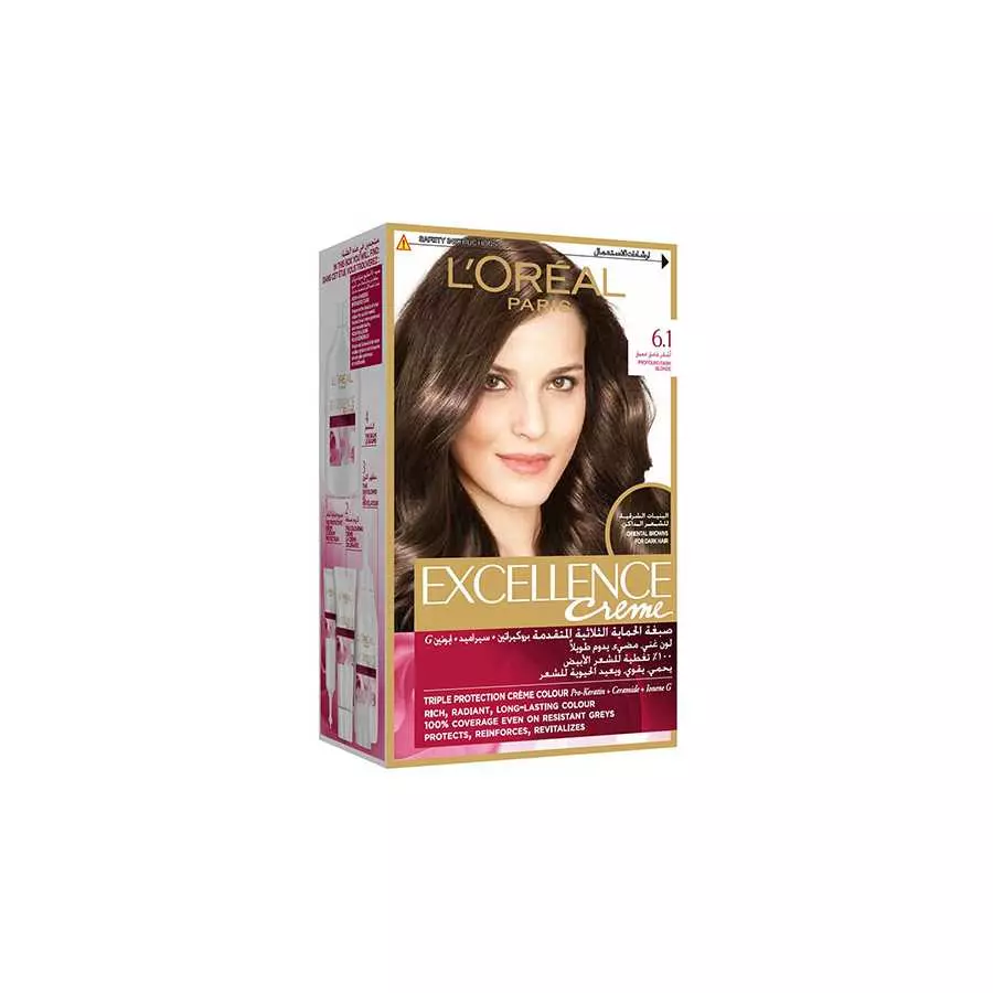 Loreal Excellence Light Ash Brown Color No. (6.1)