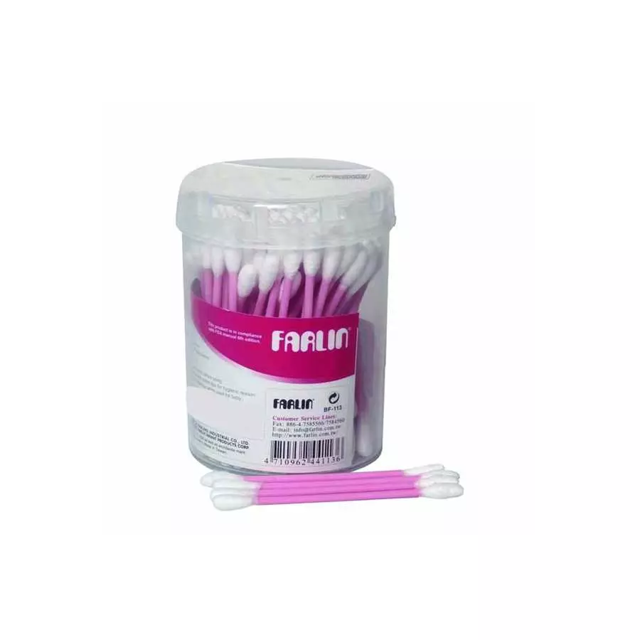 Farlin Paper Stem Cotton Buds 100 Pieces