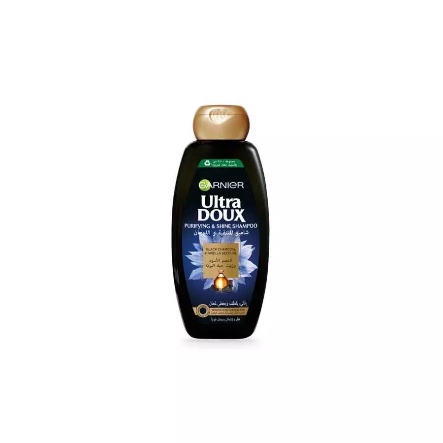 Garnier Ultra Doux Black Charcoal & Nigella Seed Oil Shampoo 400ml