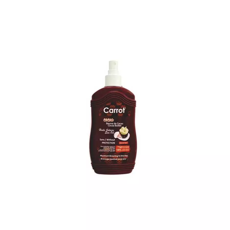 Carrot Cocoa Butter Sun Tanning Oil 200ML