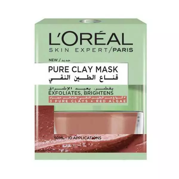 Loreal Pure Clay Exfoliating Face Mask 50Ml