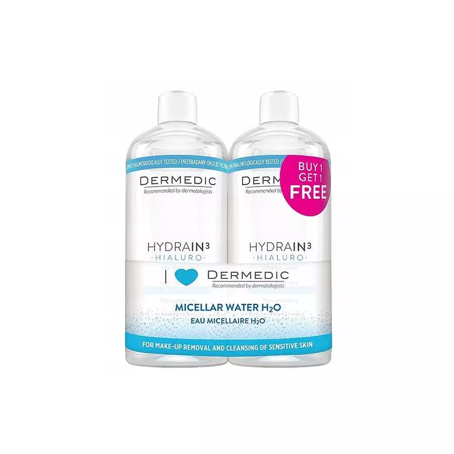 Dermedic Hydraine3 Micellar 500 Ml Offer (1+1 Free)