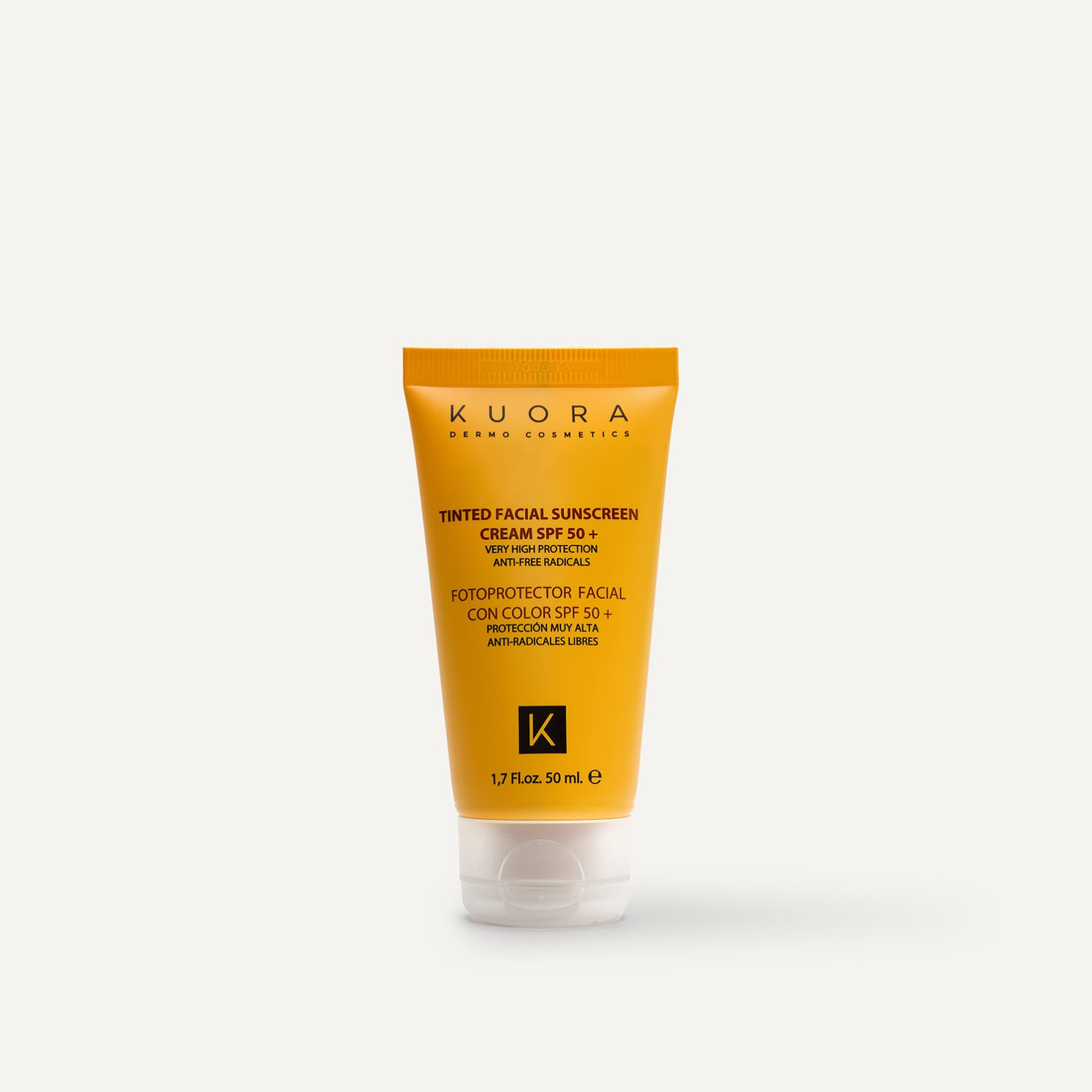 KUORA TINTED FACIAL SUNSCREEN CREAM SPF 50+/50ML