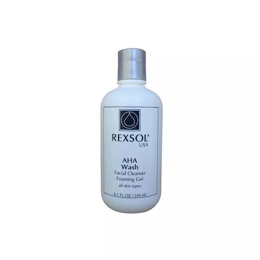Rexsol AHA Wash Facial Cleanser Foaming Gel 240ML