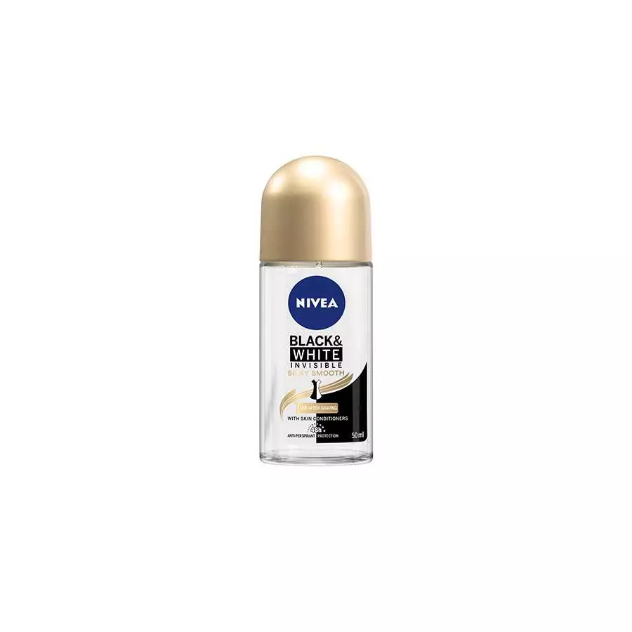 Nivea Women Black And White Invisible Silky Smooth Roll On Deodorant 50Ml
