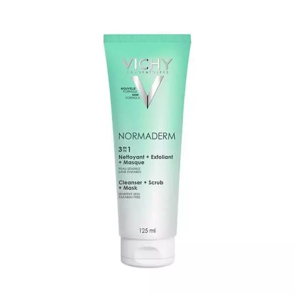 Vichy Normaderm 3 In 1 Cleanser, Scrub And Mask 125Ml