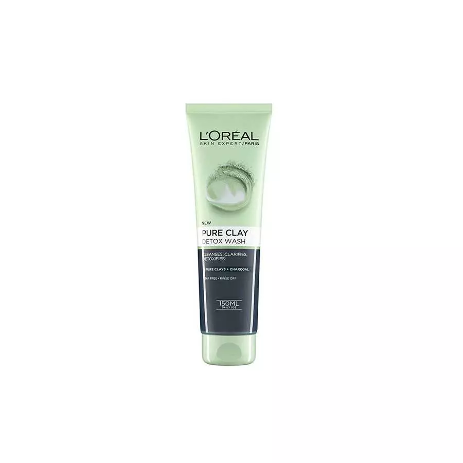Loreal Pure Clay Detox Brightening Face Wash 150Ml
